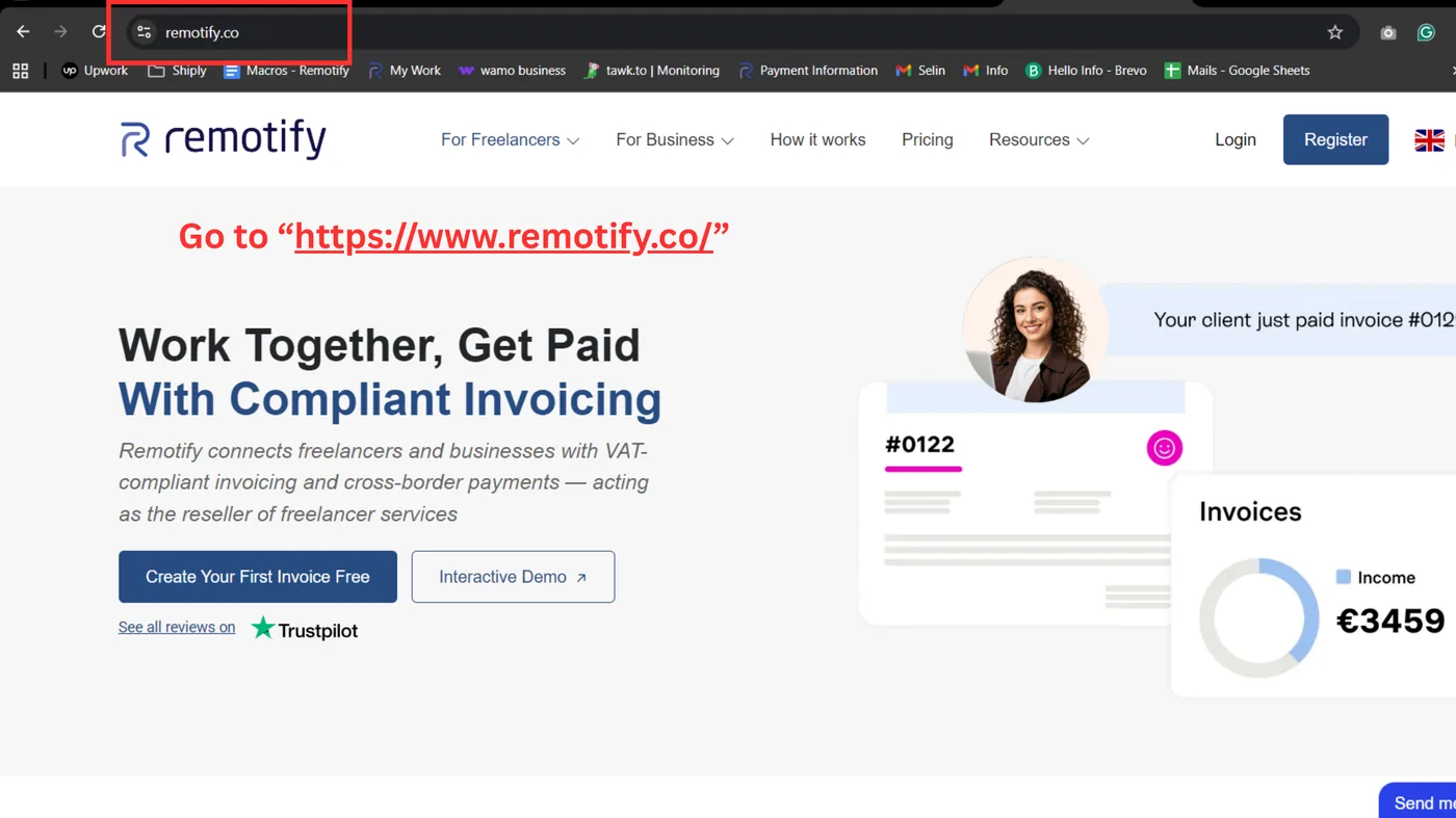 Go to the Remotify website
