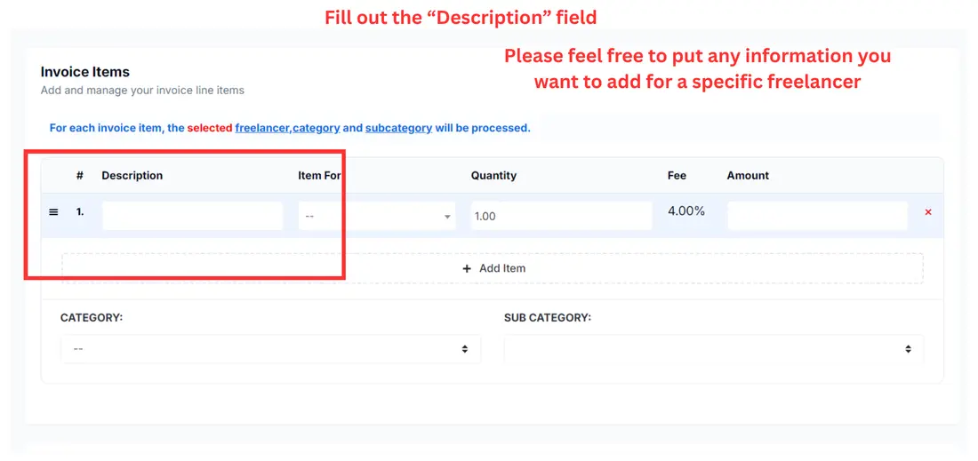 Fill out the Description field