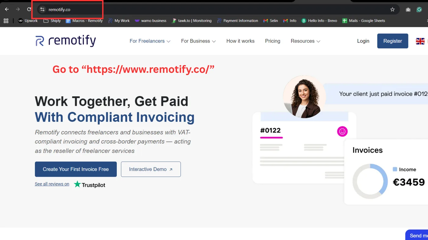 Go to the Remotify website