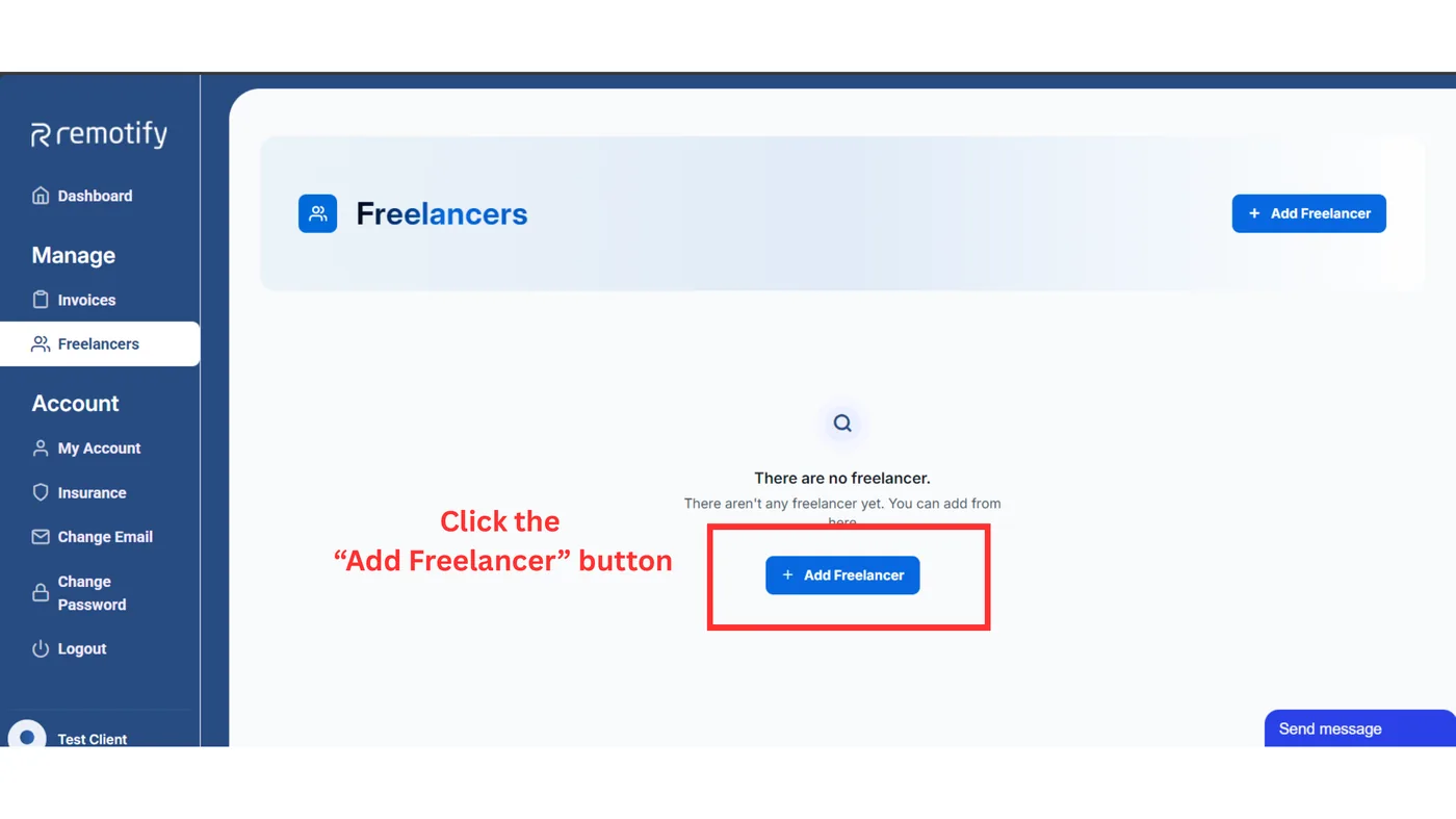 Click Add Freelancer