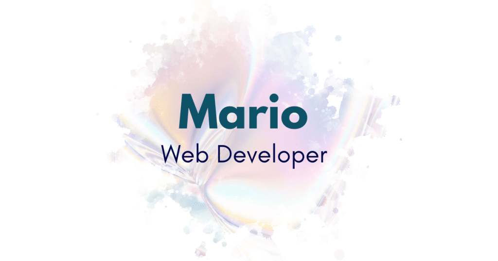 Mario - Développeur Web