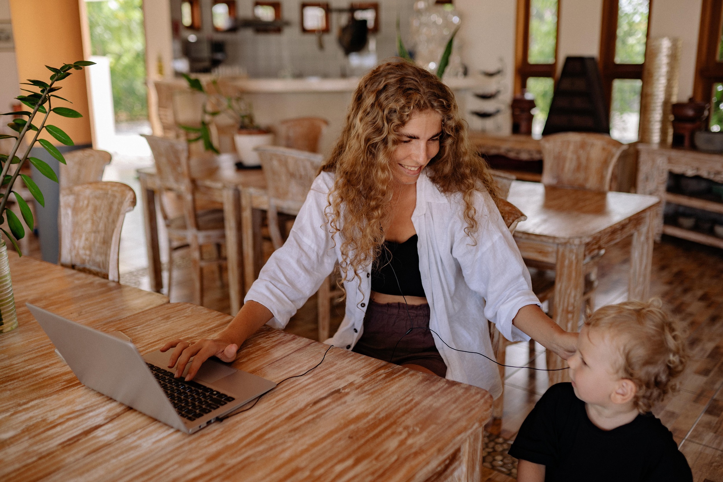 Working as a freelancer enables mothers to start their own enterprises using their skills and expertise