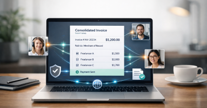 pay multiple freelancers with one invoice