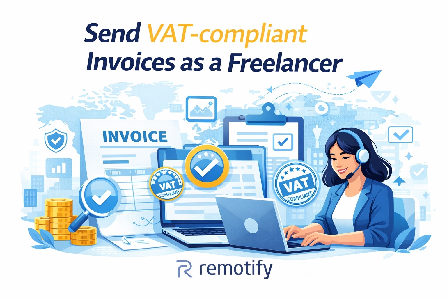Send VAT compliant Invoices as a Freelancer