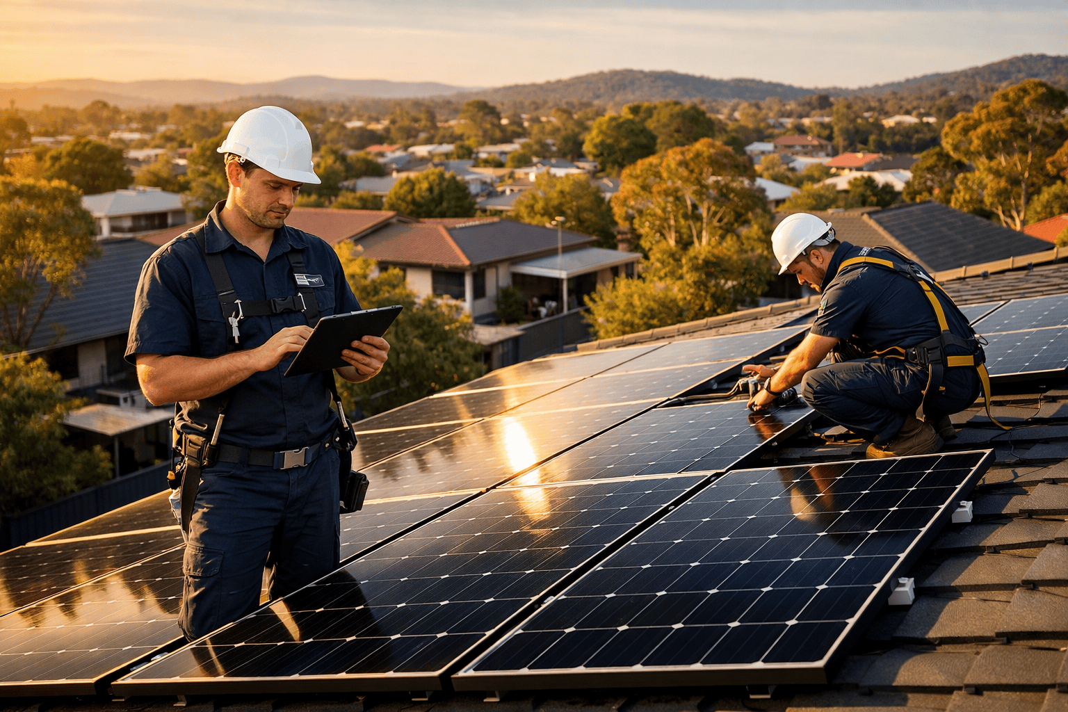 Solar installer cash flow management on residential rooftop project