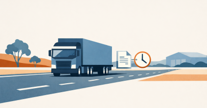 Contractor payment delays affecting regional freight truck on NSW highway