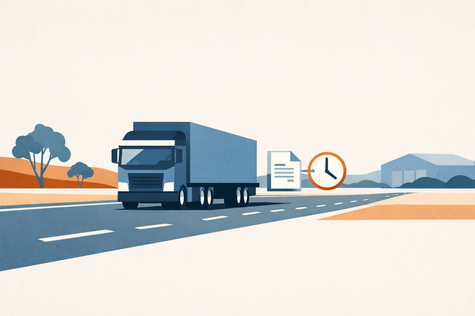 Contractor payment delays affecting regional freight truck on NSW highway