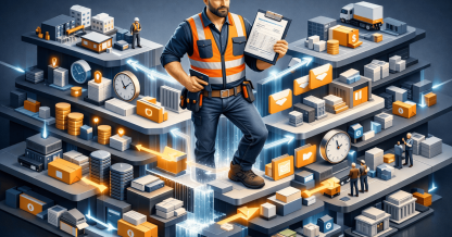 subcontractor payments construction worker reviewing invoices on job site