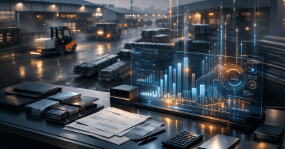 Supplier credit intelligence at a regional steel distribution yard