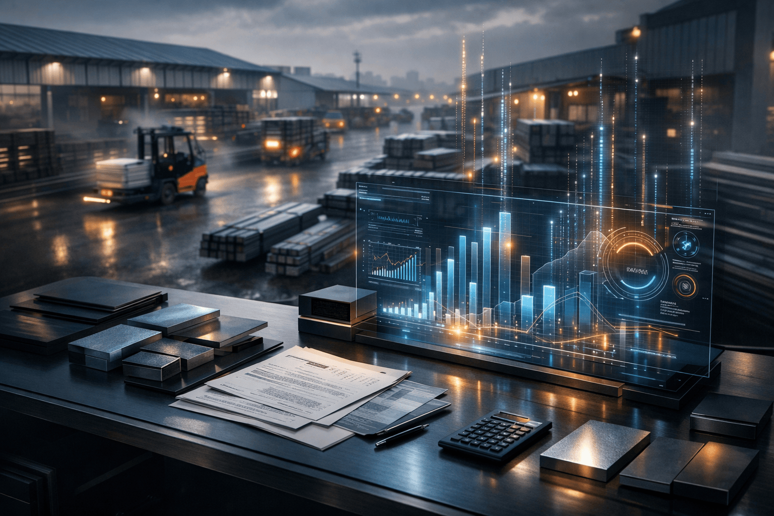Supplier credit intelligence at a regional steel distribution yard