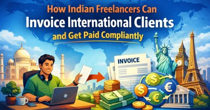invoice international clients from India