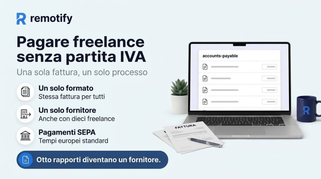 Pagare freelance senza partita IVA: una sola fattura per tutti i collaboratori